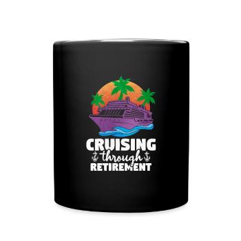 Kreuzfahrt - Tasse einfarbig - Schwarz - Vorne