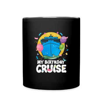 Kreuzfahrt - Tasse einfarbig - Schwarz - Vorne