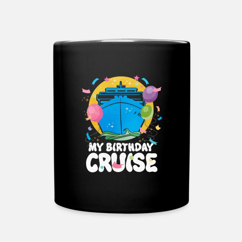 Kreuzfahrt - Tasse einfarbig - Schwarz