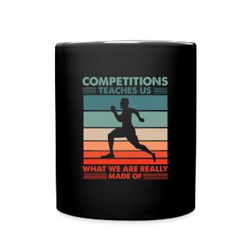 Running competition - Full Colour Mug - black - Front