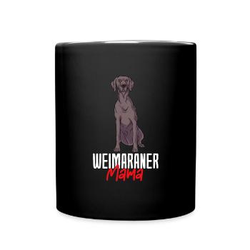 Weimaraner - Tasse einfarbig - Schwarz - Vorne