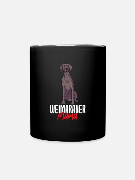 Weimaraner - Tasse einfarbig - Schwarz