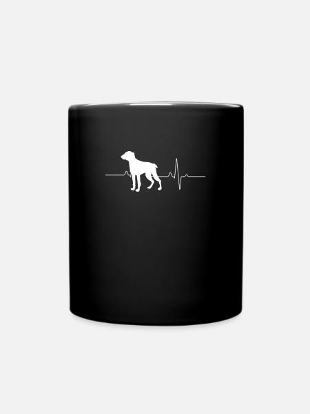 Weimaraner - Tasse einfarbig - Schwarz