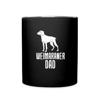 Weimaraner - Tasse einfarbig - Schwarz - Vorne