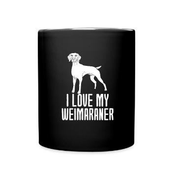 Weimaraner - Mug uni - noir - Devant