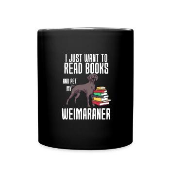 Weimaraner - Mug uni - noir - Devant
