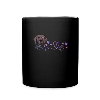 Weimaraner - Mug uni - noir - Devant