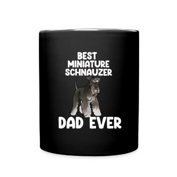 Zwergschnauzer - Tasse einfarbig - Schwarz - Vorne