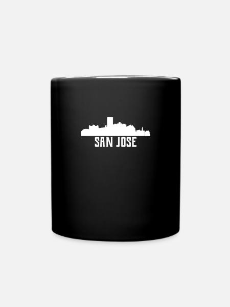 San Jose Skyline - Tasse einfarbig - Schwarz