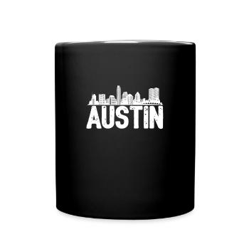 Austin Skyline - Tasse einfarbig - Schwarz - Vorne