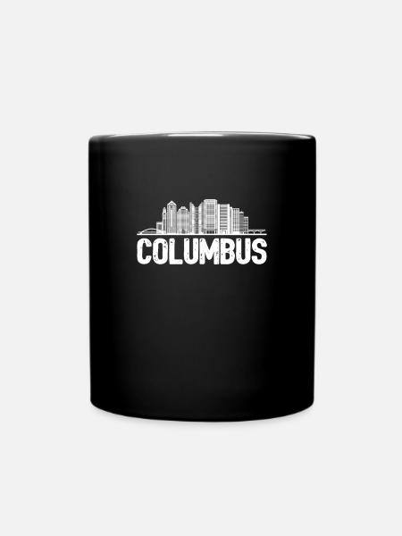 Columbus Skyline - Tasse einfarbig - Schwarz