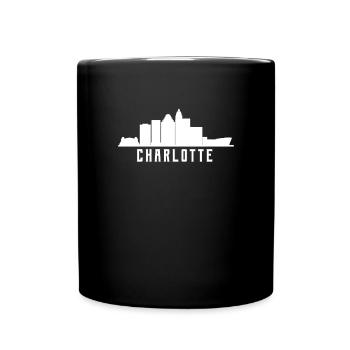 Charlotte Skyline - Full Colour Mug - black - Front