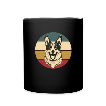 Corgi gallois - Mug uni - noir - Devant