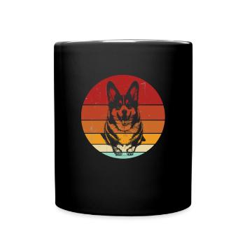 Corgi gallois - Mug uni - noir - Devant