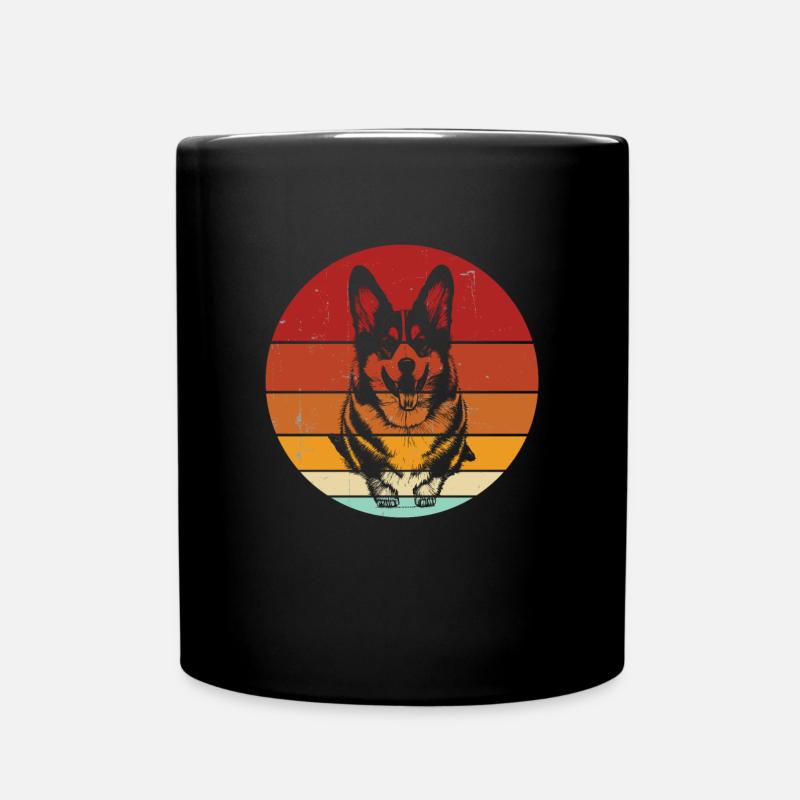 Welsh Corgi - Tasse einfarbig - Schwarz