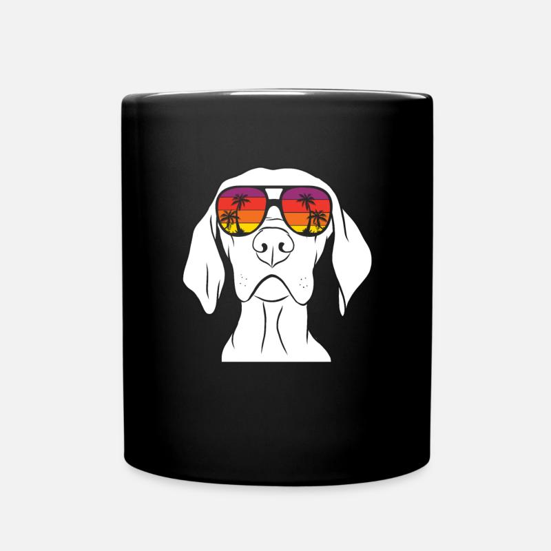 Weimaraner - Tasse einfarbig - Schwarz