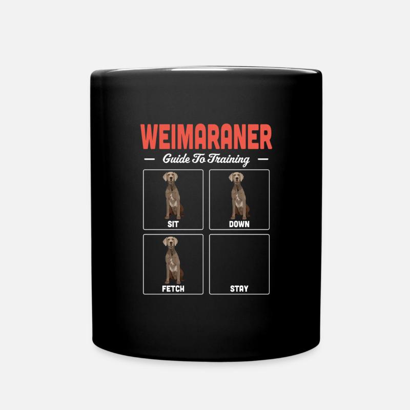 Weimaraner - Full Colour Mug - black