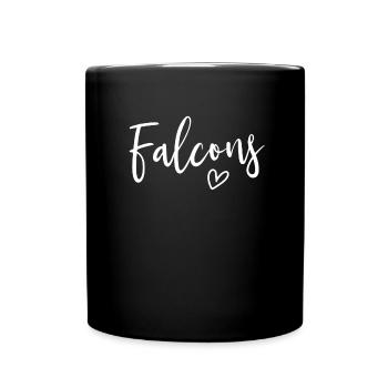 Falcons High School Falcons Sportteam FrauenFalcon - Tasse einfarbig - Schwarz - Vorne