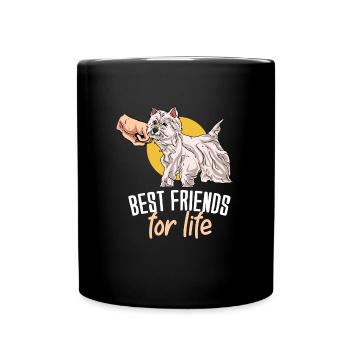 West highland terrier - Full Colour Mug - black - Front