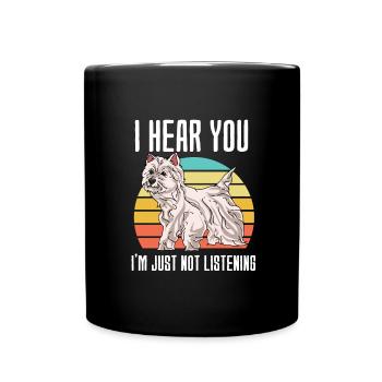 West Highland Terrier - Full Colour Mug - black - Front