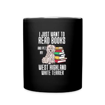 West highland terrier - Full Colour Mug - black - Front