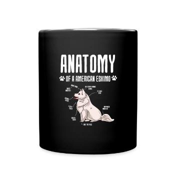 American Eskimo - Full Colour Mug - black - Front