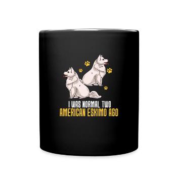American Eskimo - Full Colour Mug - black - Front