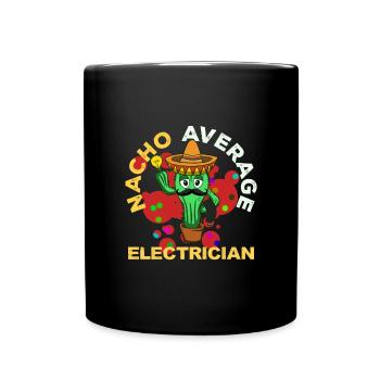 Cinco De Mayo Electrician - Full Colour Mug - black - Front