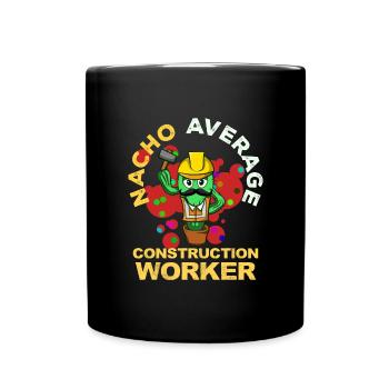 Cinco De Mayo construction worker - Full Colour Mug - black - Front
