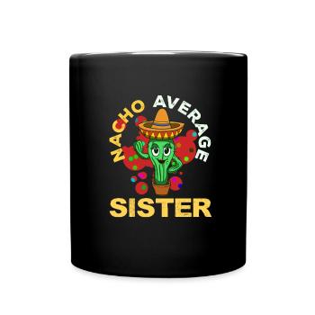 Cinco De Mayo Schwester - Tasse einfarbig - Schwarz - Vorne