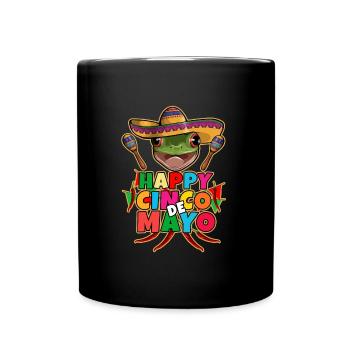 Cinco de Mayo Grenouille - Mug uni - noir - Devant