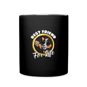 Australian Cattle Dog - Full Colour Mug - black - Front