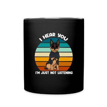 Australian Cattle Dog - Full Colour Mug - black - Front