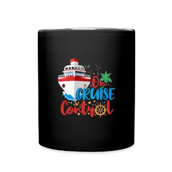 Kreuzfahrt - Tasse einfarbig - Schwarz - Vorne