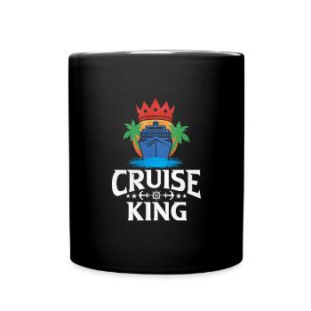 Kreuzfahrt - Tasse einfarbig - Schwarz - Vorne