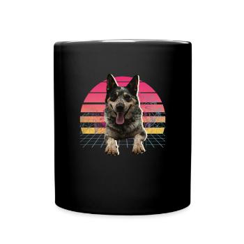 Australian Cattle Dog - Full Colour Mug - black - Front