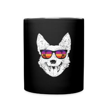 Australian Cattle Dog - Full Colour Mug - black - Front
