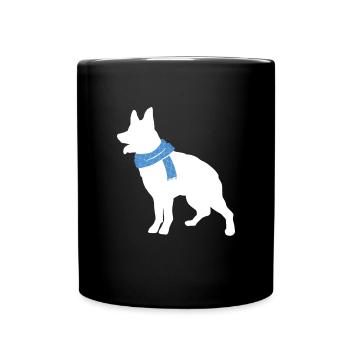 Australian Cattle Dog - Full Colour Mug - black - Front