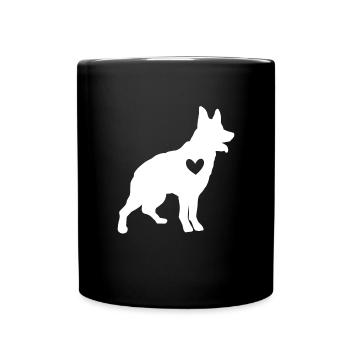 Australian Cattle Dog - Full Colour Mug - black - Front