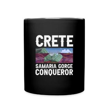 Crete Samaria Gorge Conqueror - Tasse einfarbig - Schwarz - Vorne