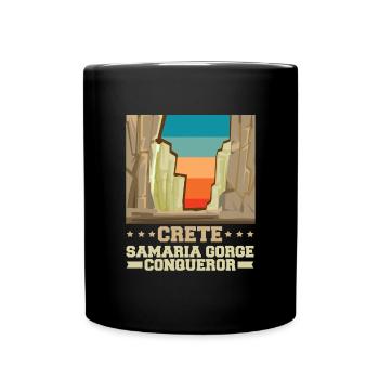 Crete - Tasse einfarbig - Schwarz - Vorne