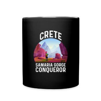 Crete Samaria Gorge Conqueror - Tasse einfarbig - Schwarz - Vorne