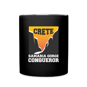 Crete Samaria Gorge Conqueror - Tasse einfarbig - Schwarz - Vorne