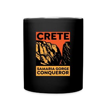 Crete Samaria Gorge Conqueror - Tasse einfarbig - Schwarz - Vorne