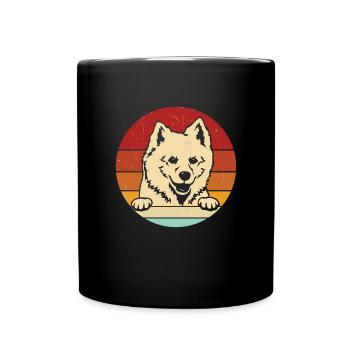 American Eskimo Dog - Full Colour Mug - black - Front
