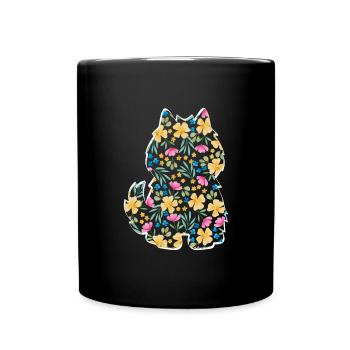 American Eskimo Dog - Full Colour Mug - black - Front