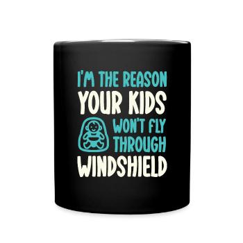 Funny Сhild Passenger Safety Technician - Full Colour Mug - black - Front