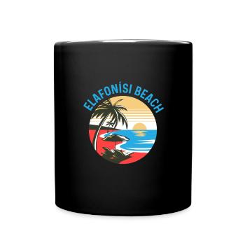 Elafonisi Beach - Full Colour Mug - black - Front