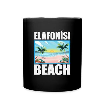 Elafonisi Beach - Full Colour Mug - black - Front