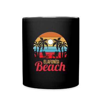 Elafonisi Beach - Full Colour Mug - black - Front